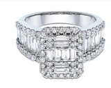 Moissanite Diamond Ring - خاتم الماس موزنايت
