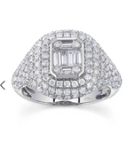 Moissanite Diamond Ring - خاتم الماس موزنايت