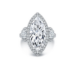 Marquise-cut  Moissanite diamond ring -5.75 carat - خاتم الماس موزنايت