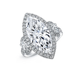 Marquise-cut  Moissanite diamond ring -5.75 carat - خاتم الماس موزنايت