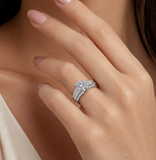 Moissanite Diamond Ring - خاتم الماس موزنايت - solitaire ring