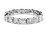 Moissanite Diamond Bracelet  - اسوارة الماس الموزنايت
