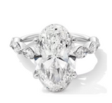 Oval Moissanite Diamond Ring - خاتم الماس موزنايت