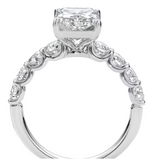 Emerald cut Moissanite diamond ring  - خاتم الماس موزنايت