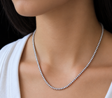 3mm | Moissanite Diamond Tennis Necklace | 0.15 carat |  قلادة الماس الموزنايت تنس