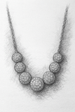 Moissanite diamond necklace - قلادة الماس موزنايت